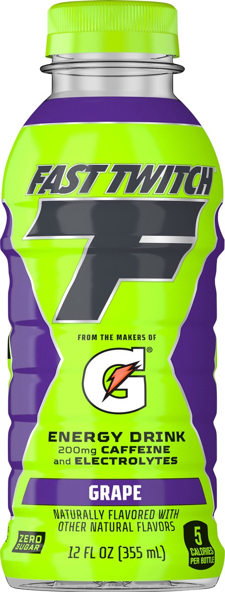 slide 5 of 8, Fast Twitch Energy Drink Grape 12 Fl Oz, 12 fl oz