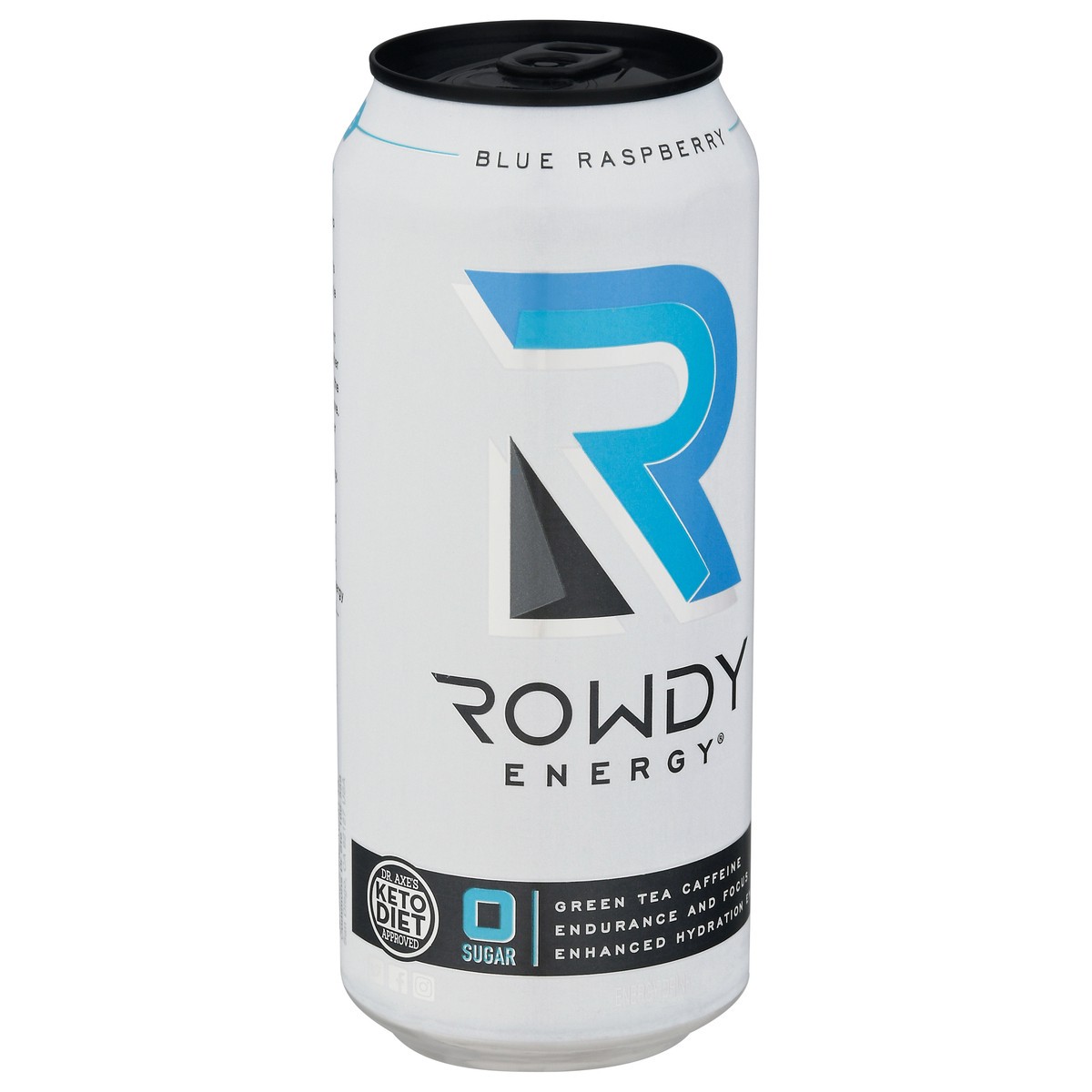 slide 2 of 9, Rowdy Energy Blue Raspberry Energy Drink 16 fl oz, 