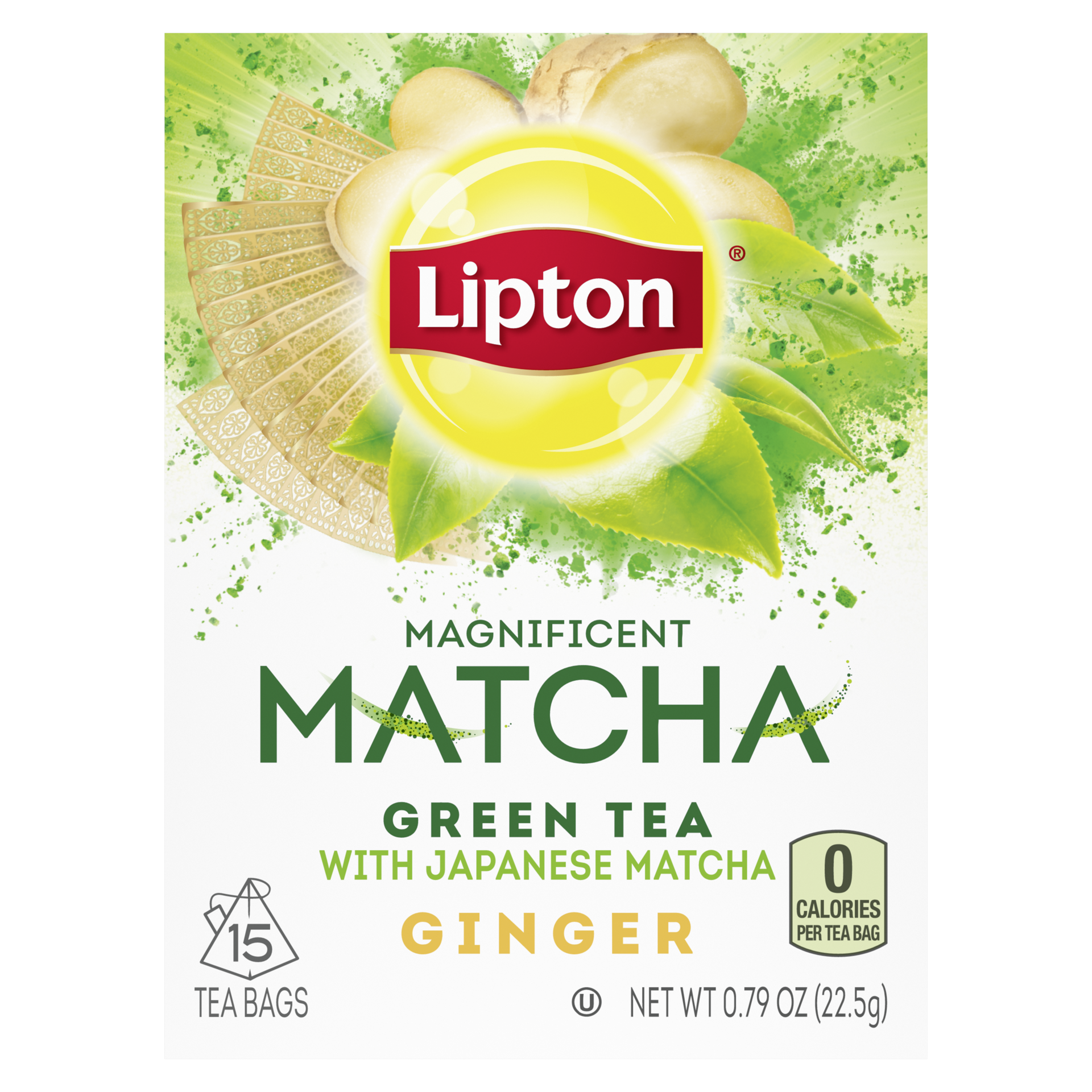 slide 2 of 4, Lipton Tea Bags Ginger Green Tea with Japanese Matcha - 15 ct, 15 ct