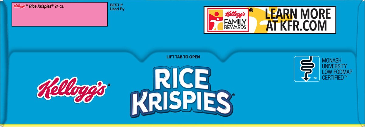 slide 5 of 9, Kellogg's Rice Krispies Original Cold Breakfast Cereal, 24 oz