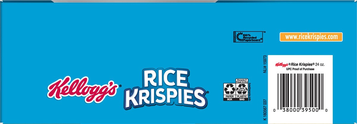 slide 7 of 9, Kellogg's Rice Krispies Original Cold Breakfast Cereal, 24 oz