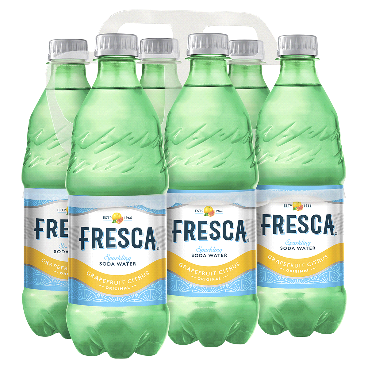 slide 1 of 3, Fresca Original Citrus Soda Sparkling Flavored Soft Drink Zero Calorie and Sugar Free /, 6 ct 16.9 oz