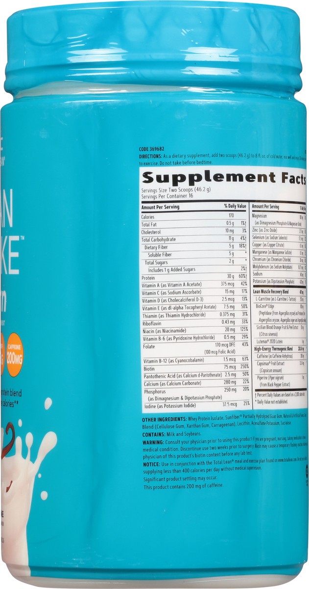 slide 4 of 13, GNC Total Lean Burn Vanilla Creme Lean Shake 26.07 oz, 26.07 oz