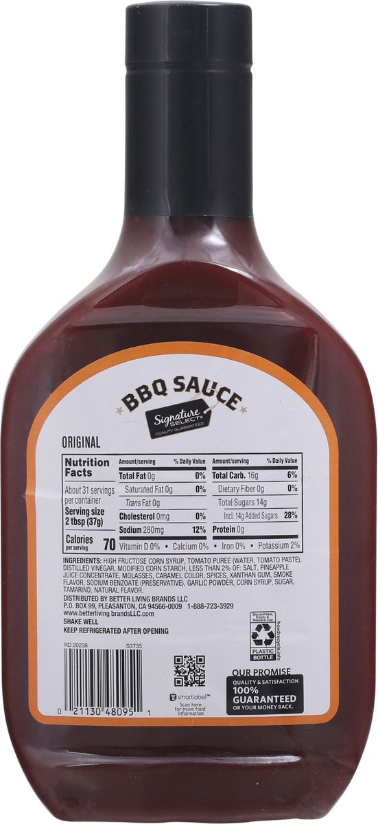 slide 4 of 9, Signature Select Original BBQ Sauce 40 oz, 40 oz
