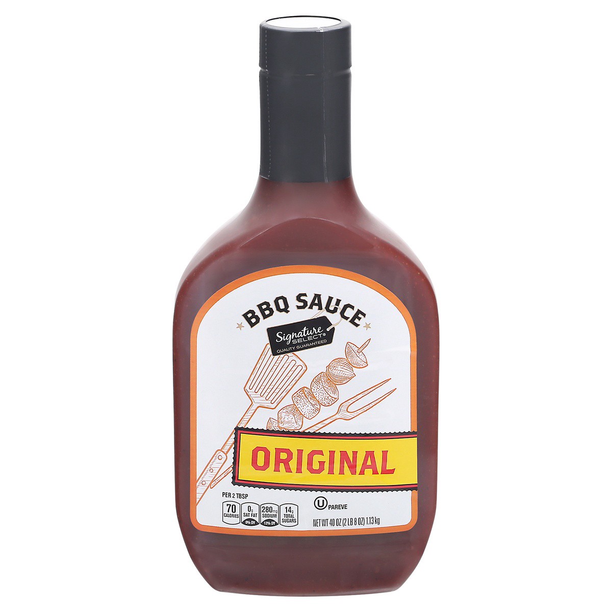 slide 1 of 9, Signature Select Original BBQ Sauce 40 oz, 40 oz