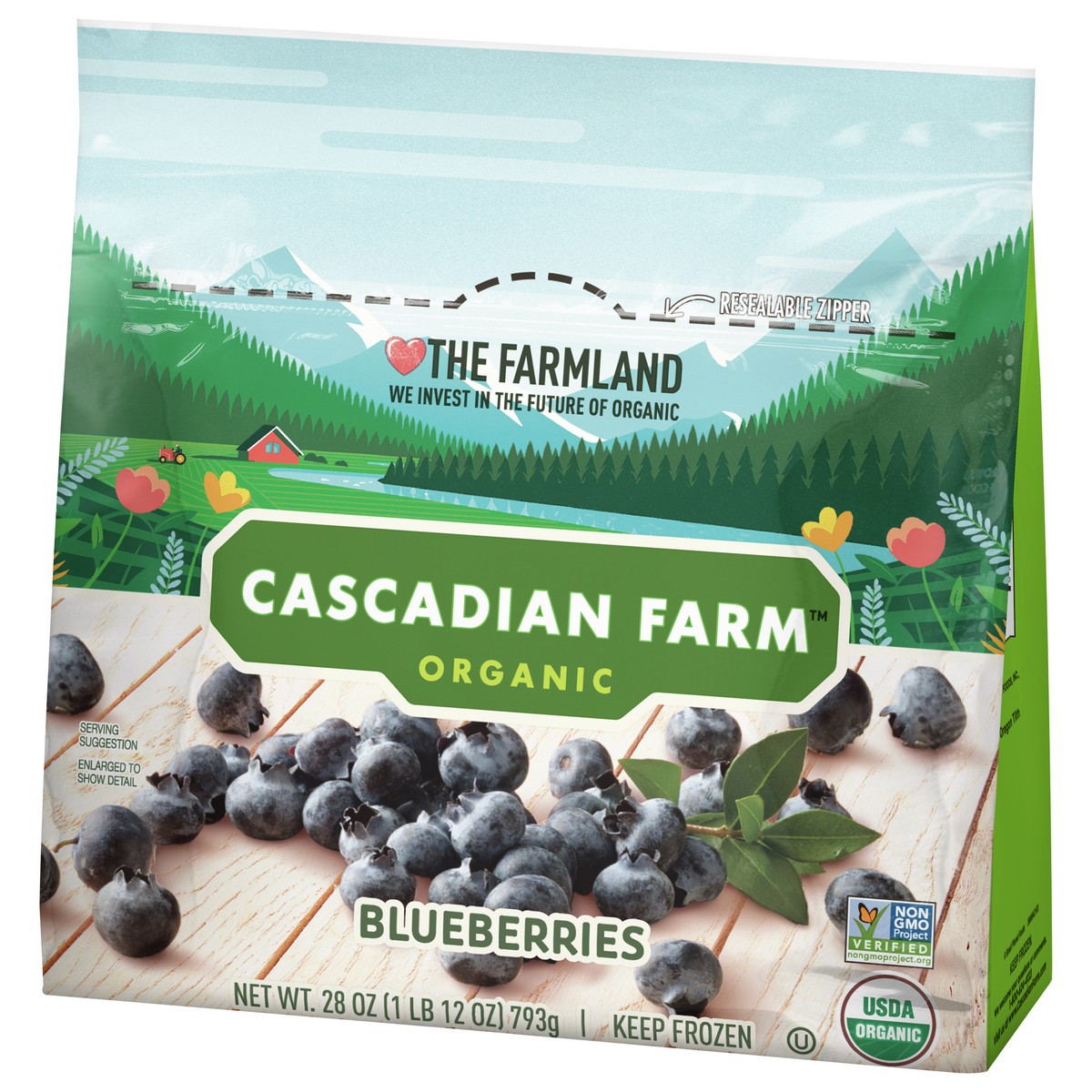 slide 13 of 13, Cascadian Farm Organic Blueberries, Frozen Fruit, 28 oz., 28 oz