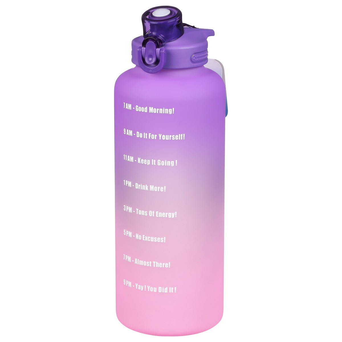 slide 8 of 9, Primula 64 Ounce Pink Ombre Motivational Water Bottle 1 ea, 1 ea