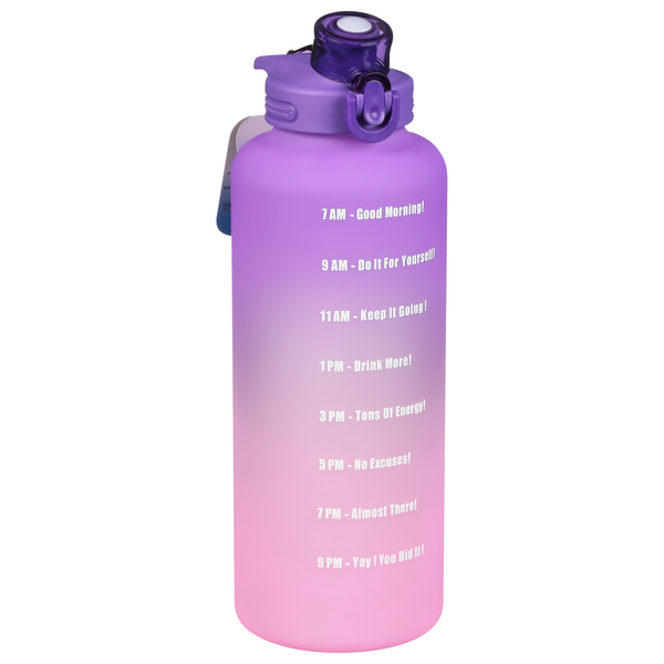 Primula Pink Ombre Motivational Water Bottle