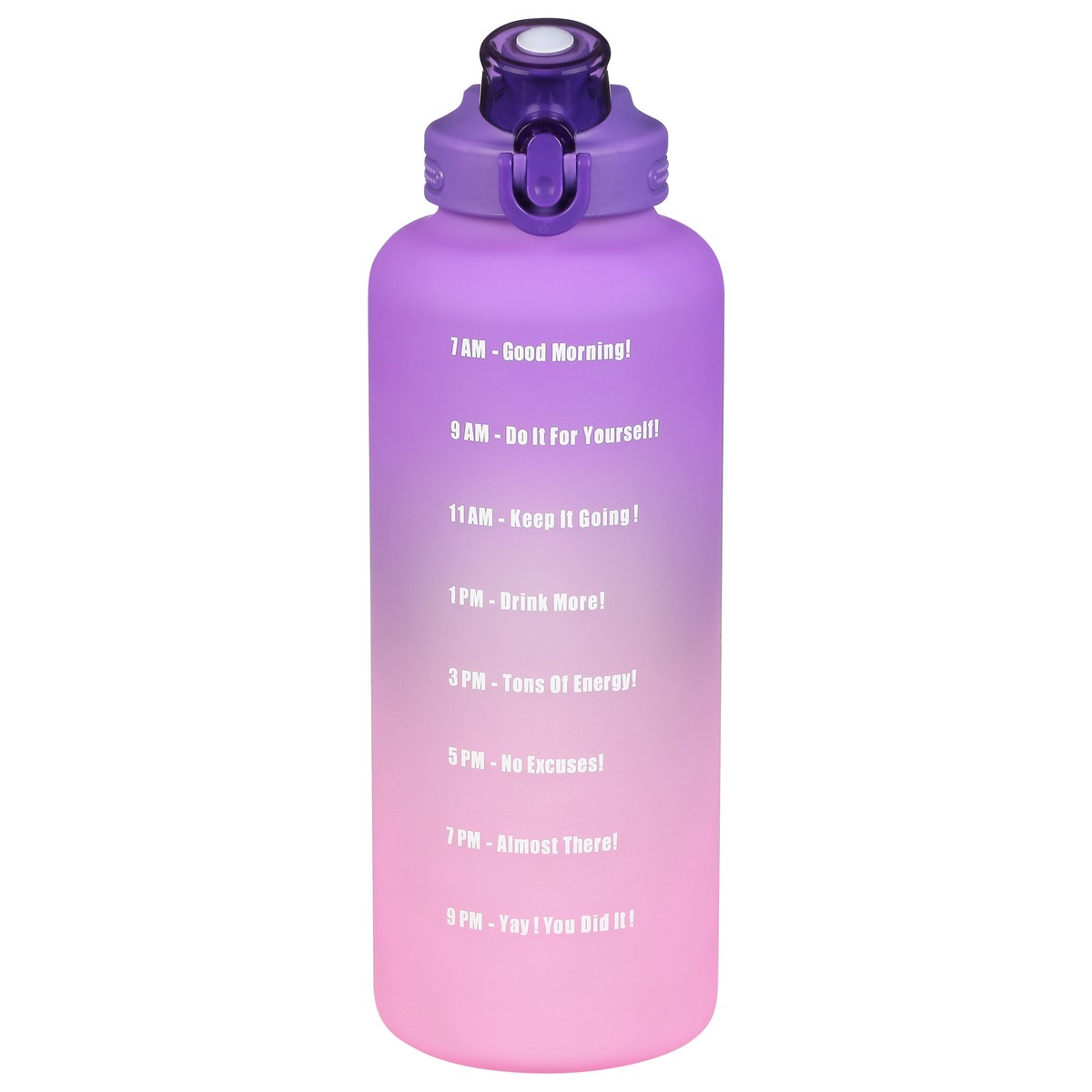 slide 1 of 9, Primula 64 Ounce Pink Ombre Motivational Water Bottle 1 ea, 1 ea