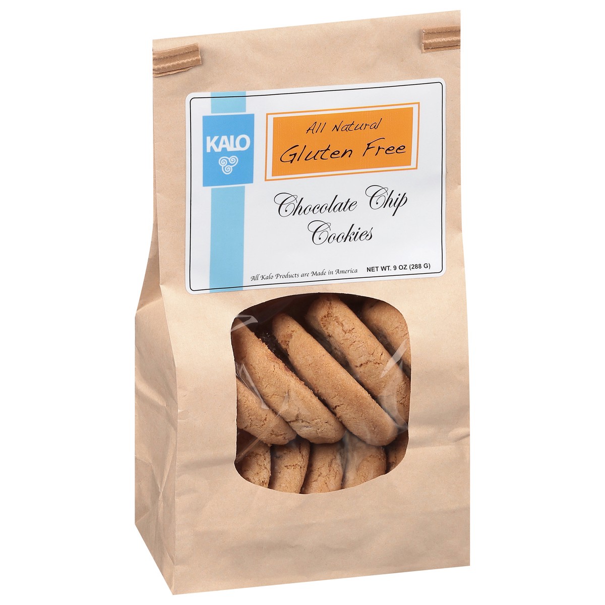slide 12 of 12, Kalo Gluten Free Chocolate Chip Cookies 9 oz, 1 ct