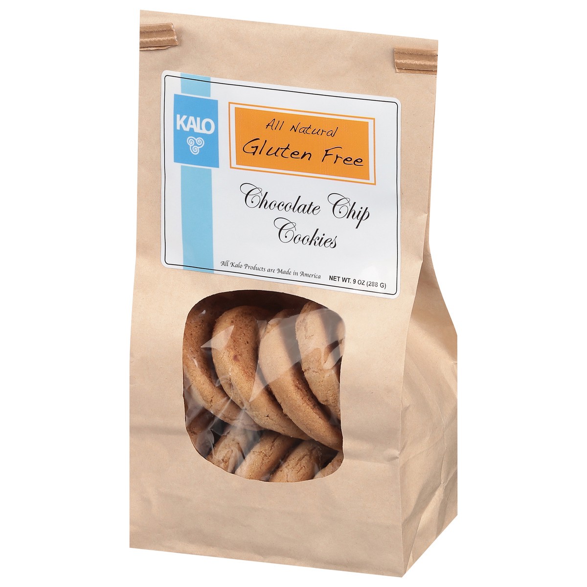 slide 9 of 12, Kalo Gluten Free Chocolate Chip Cookies 9 oz, 1 ct