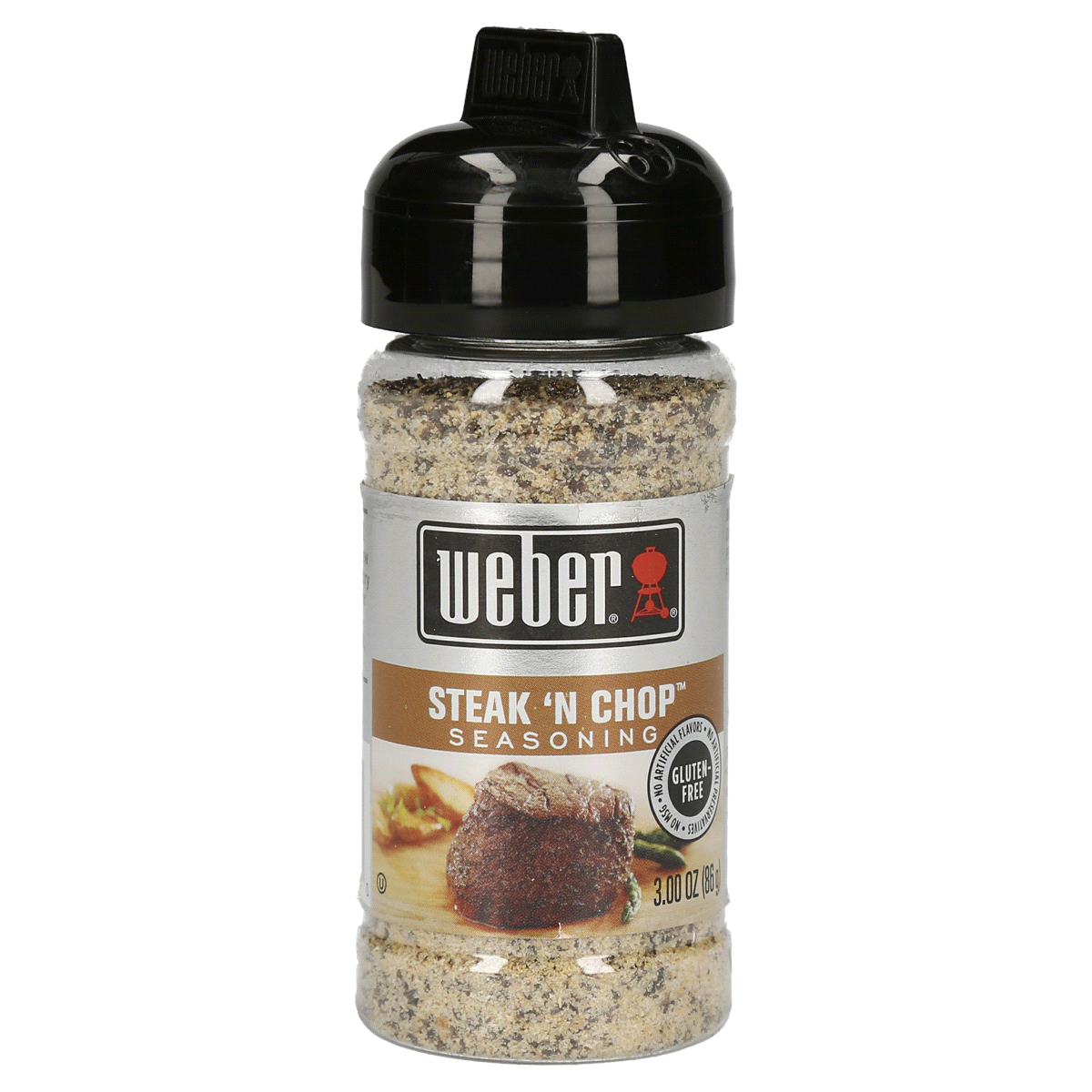 slide 1 of 4, Weber Seasoning, Steak 'N Chop, 3 oz