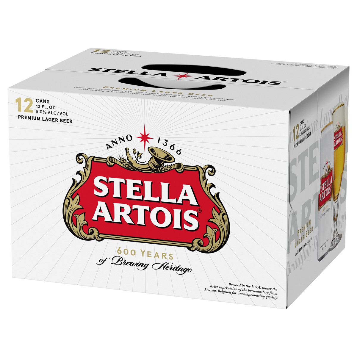 slide 7 of 9, Stella Artois Premium Lager Beer 12 - 12 fl oz Cans, 12 oz