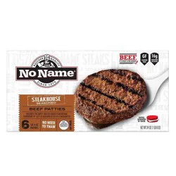 No Name Steakhouse Burgers - Frozen - 24oz/6ct