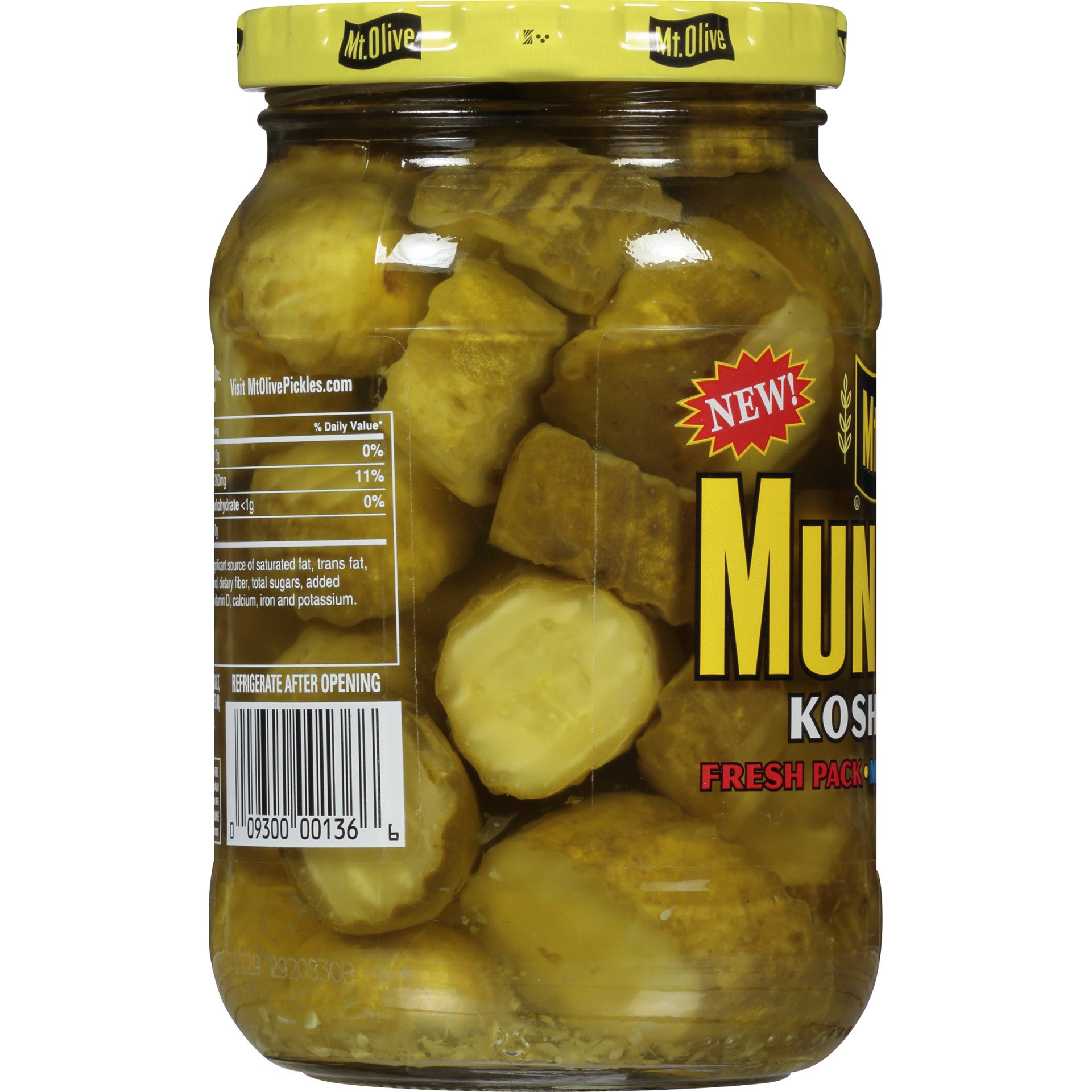 slide 2 of 6, Mt. Olive Munchies Kosher Dill Pickles 16 fl oz Jar, 16 fl oz