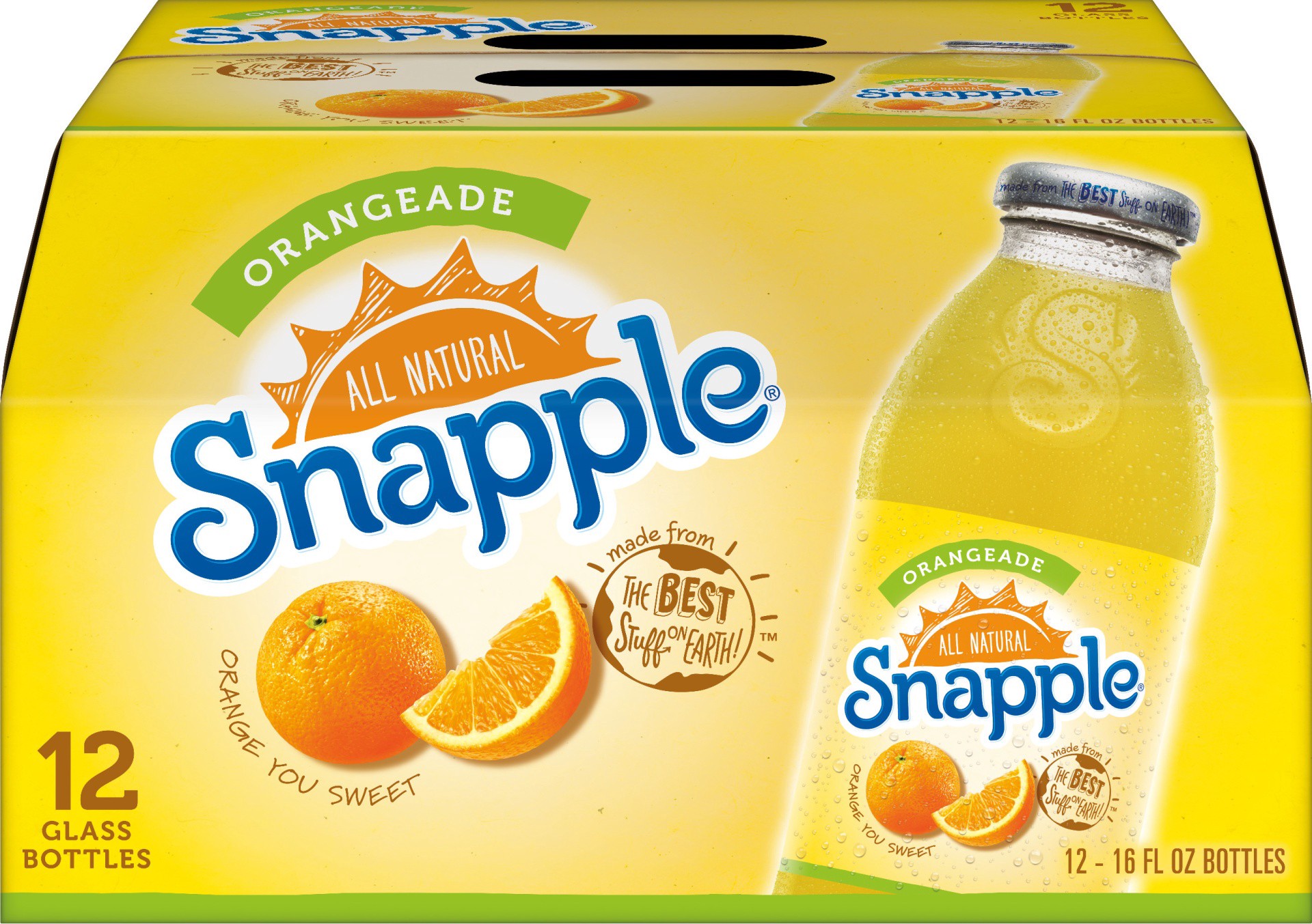 slide 1 of 9, Snapple Orangeade - 12 ct; 192 fl oz, 12 ct; 192 fl oz