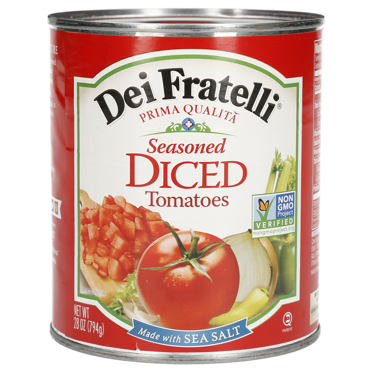 slide 1 of 4, Dei Fratelli Diced Seasoned Tomatoes, 28 oz