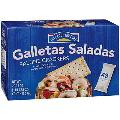 slide 1 of 1, Hill Country Fare Galletas Saladitas Saltine Crackers, 48 ct