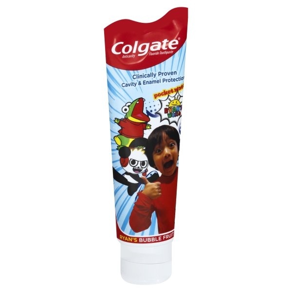 slide 1 of 1, Colgate Kids Toothpaste with Fluoride, Ryan's World, 4.6 oz