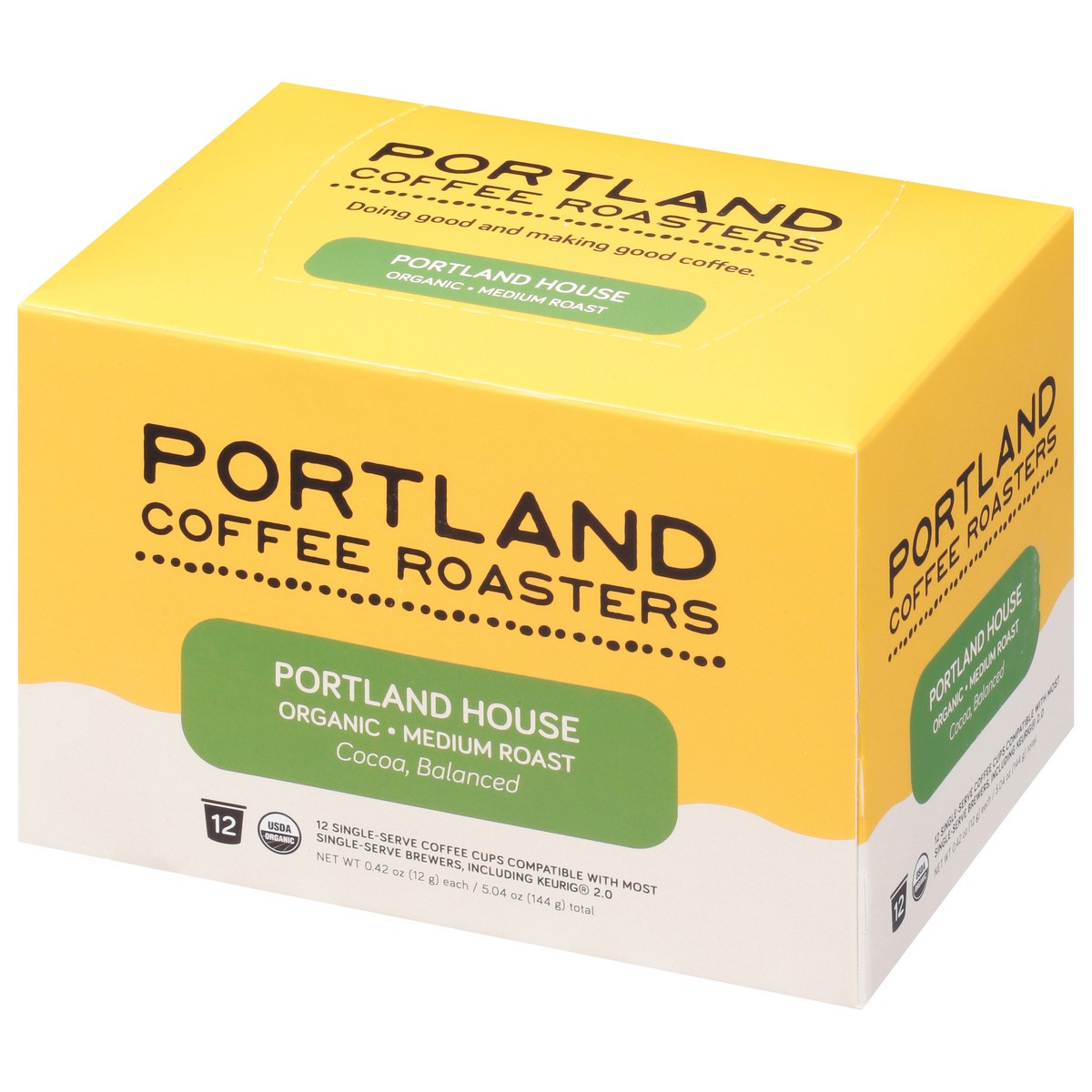 slide 9 of 10, Portland Coffee Roasters Single-Serve Coffee Cups Medium Roast Organic Cocoa Coffee - 12 ct, 12 ct