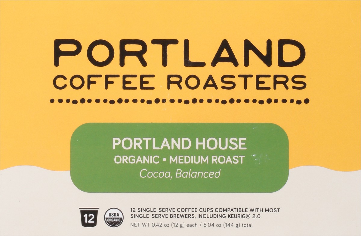 slide 8 of 10, Portland Coffee Roasters Single-Serve Coffee Cups Medium Roast Organic Cocoa Coffee - 12 ct, 12 ct