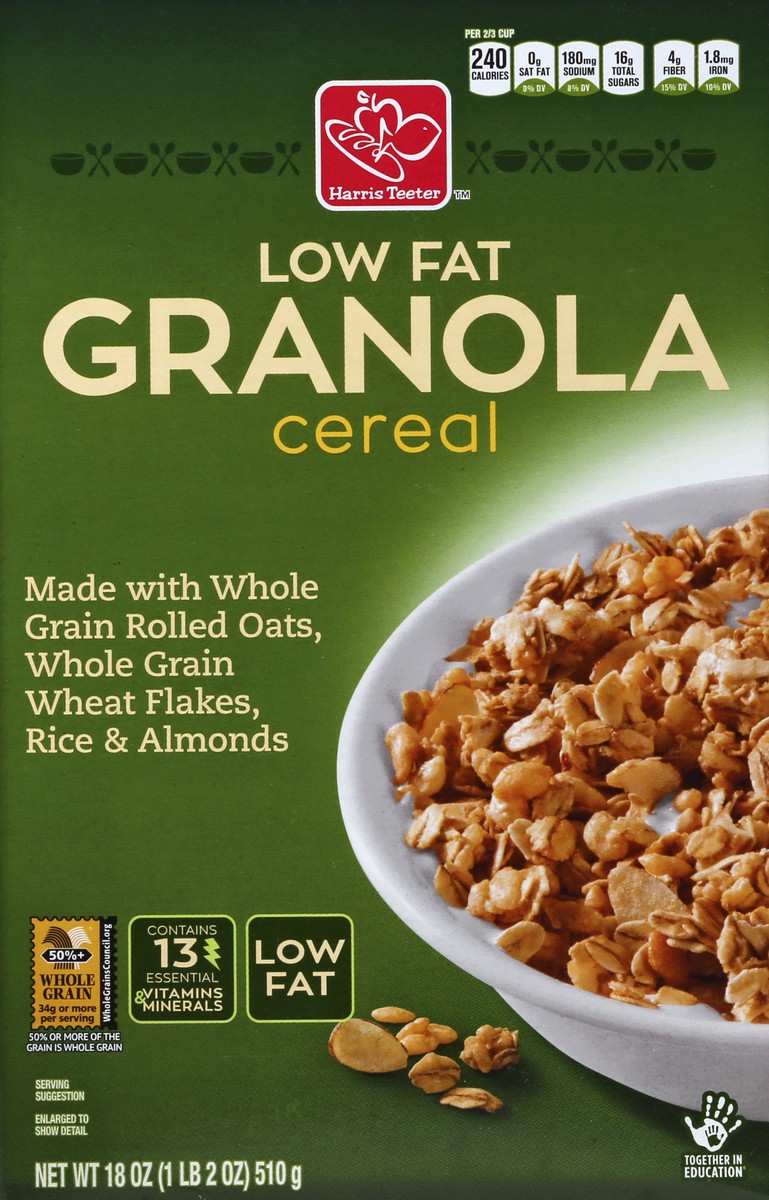 slide 4 of 4, Harris Teeter Cereal - Granola without Raisins, 18 oz