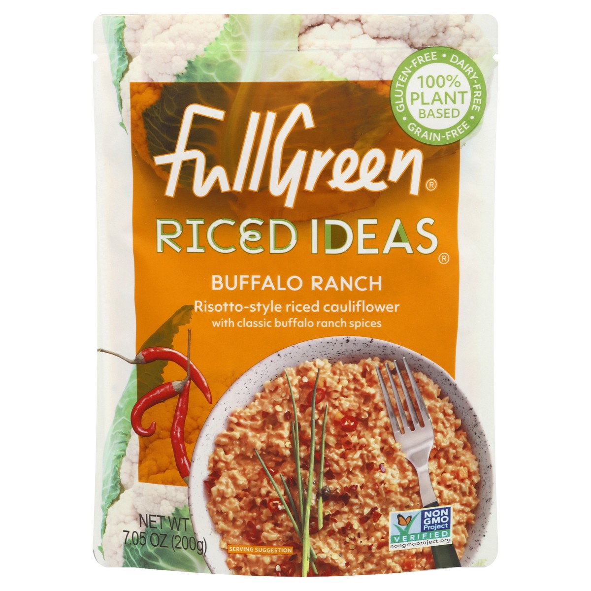 slide 1 of 9, Fullgreen Buffalo Ranch Riced Ideas 7.05 oz, 7.05 oz