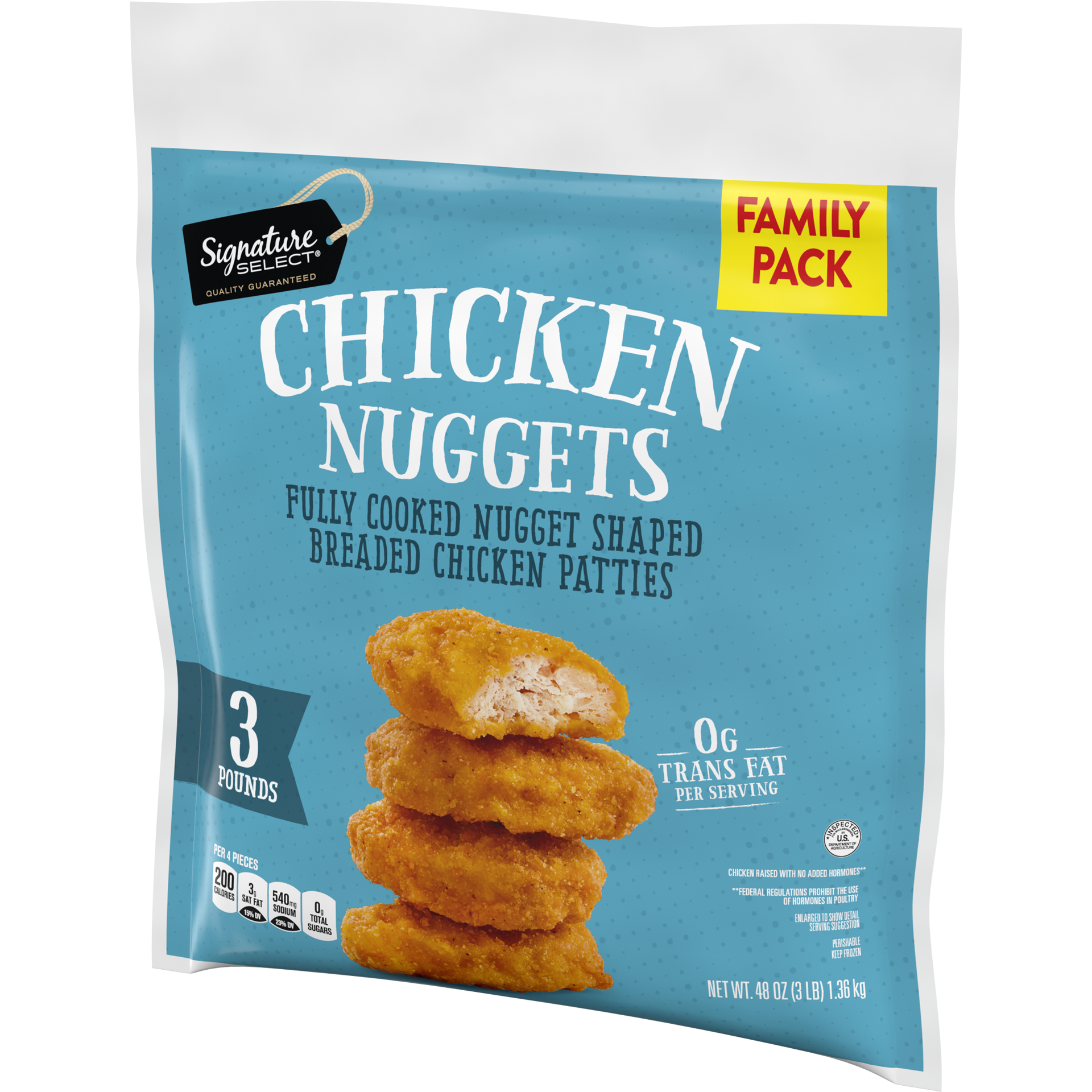 slide 10 of 10, Signature Select Chicken Nuggets Family Pack 48 oz, 48 oz