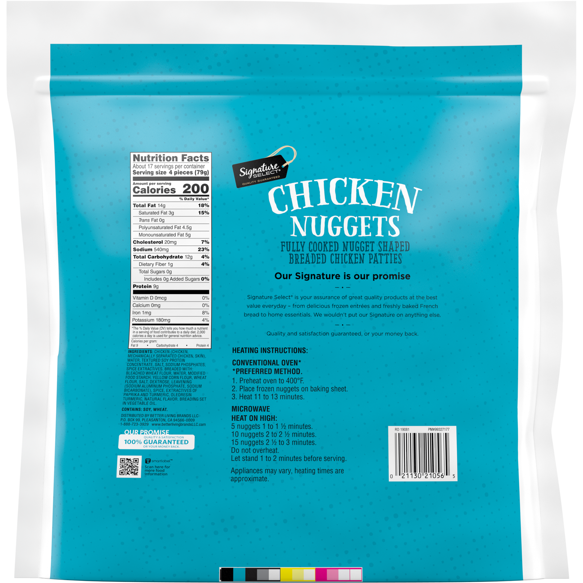 slide 8 of 10, Signature Select Chicken Nuggets Family Pack 48 oz, 48 oz