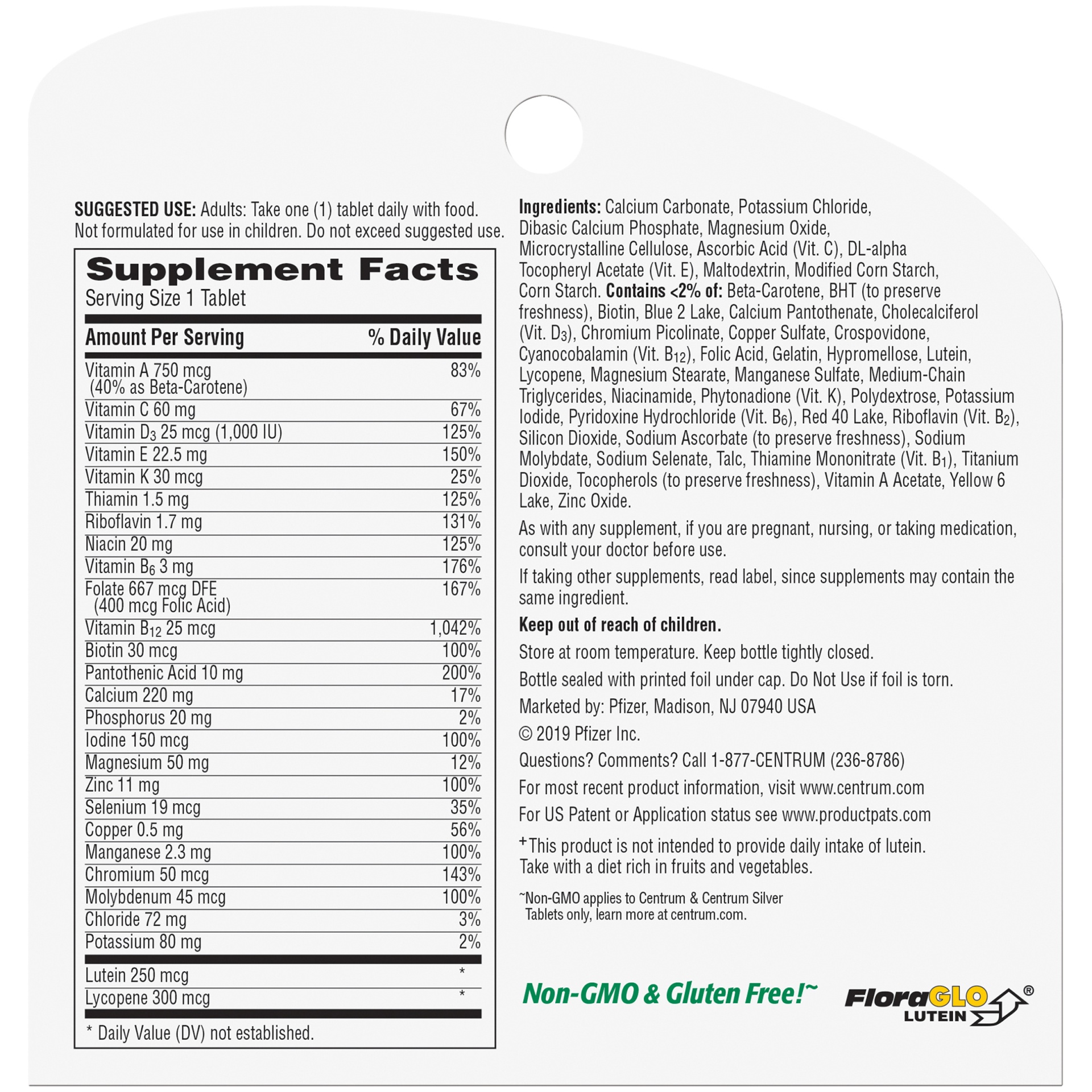 slide 5 of 6, Centrum Silver Multivitamin & Multimineral Supplement, 125 ct