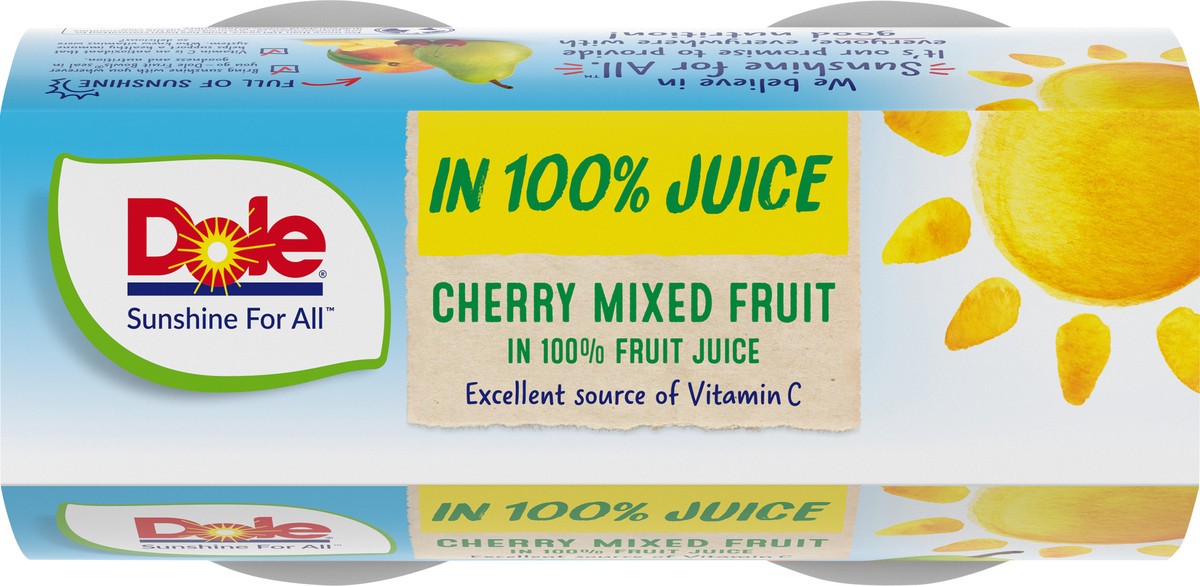 slide 6 of 9, Dole Cherry Mixed Fruit, 4 ct