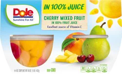 Dole Cherry Mixed Fruit, in 100% Fruit Juice