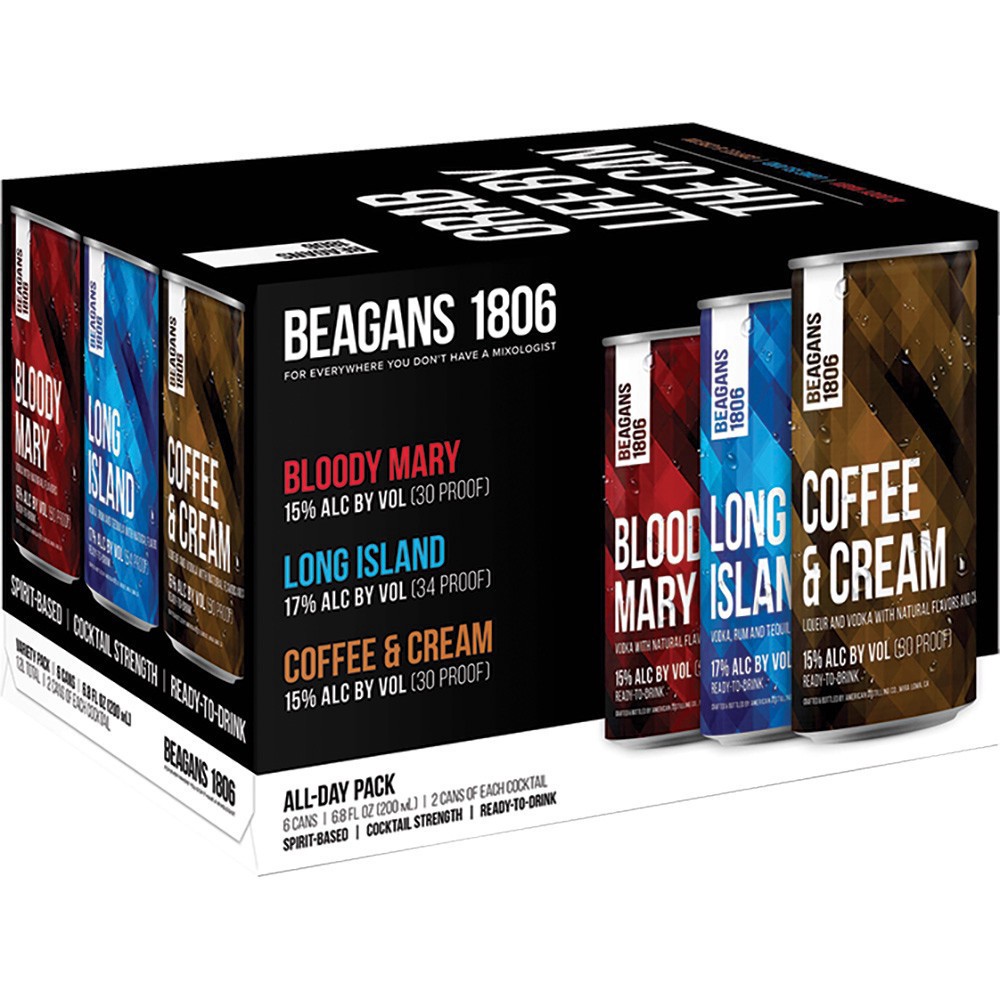 slide 1 of 1, Beagans 1806 Variety All-Day Pack, 6 ct; 200 ml