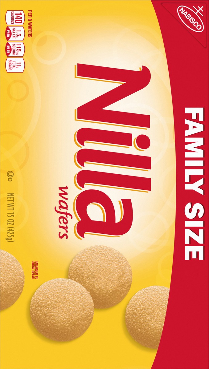 slide 11 of 13, Nilla Wafers Cookies, Vanilla Wafers, Family Size, 15 oz, 15 oz