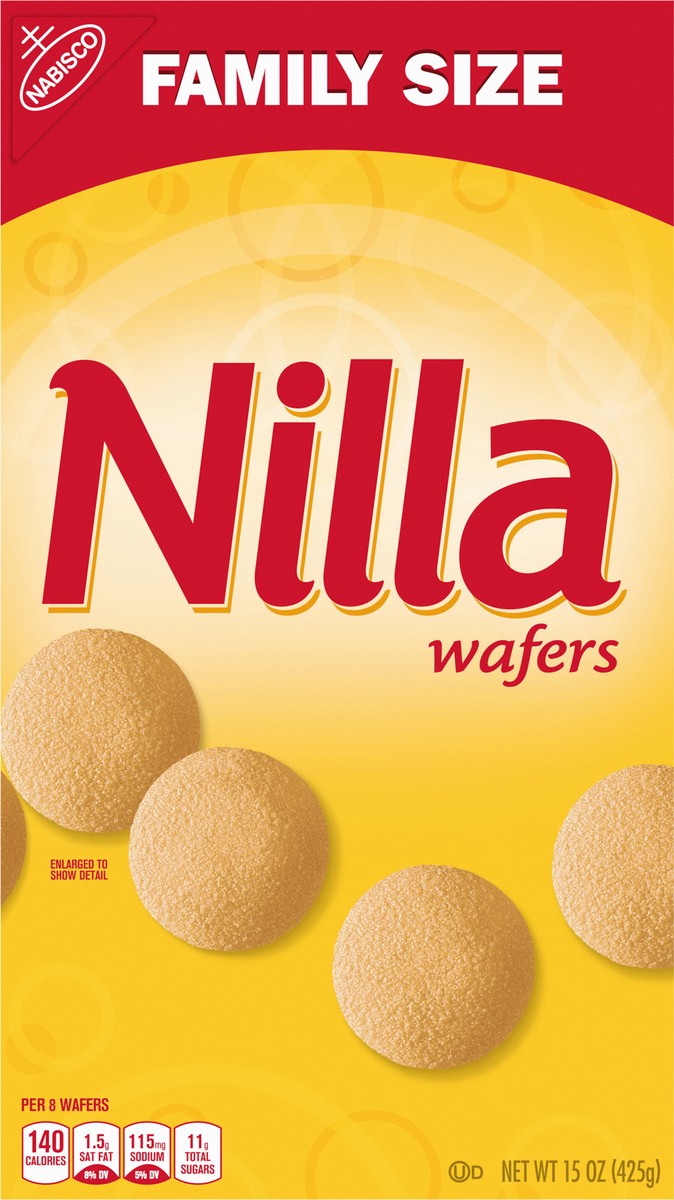 slide 10 of 13, Nilla Wafers Cookies, Vanilla Wafers, Family Size, 15 oz, 15 oz