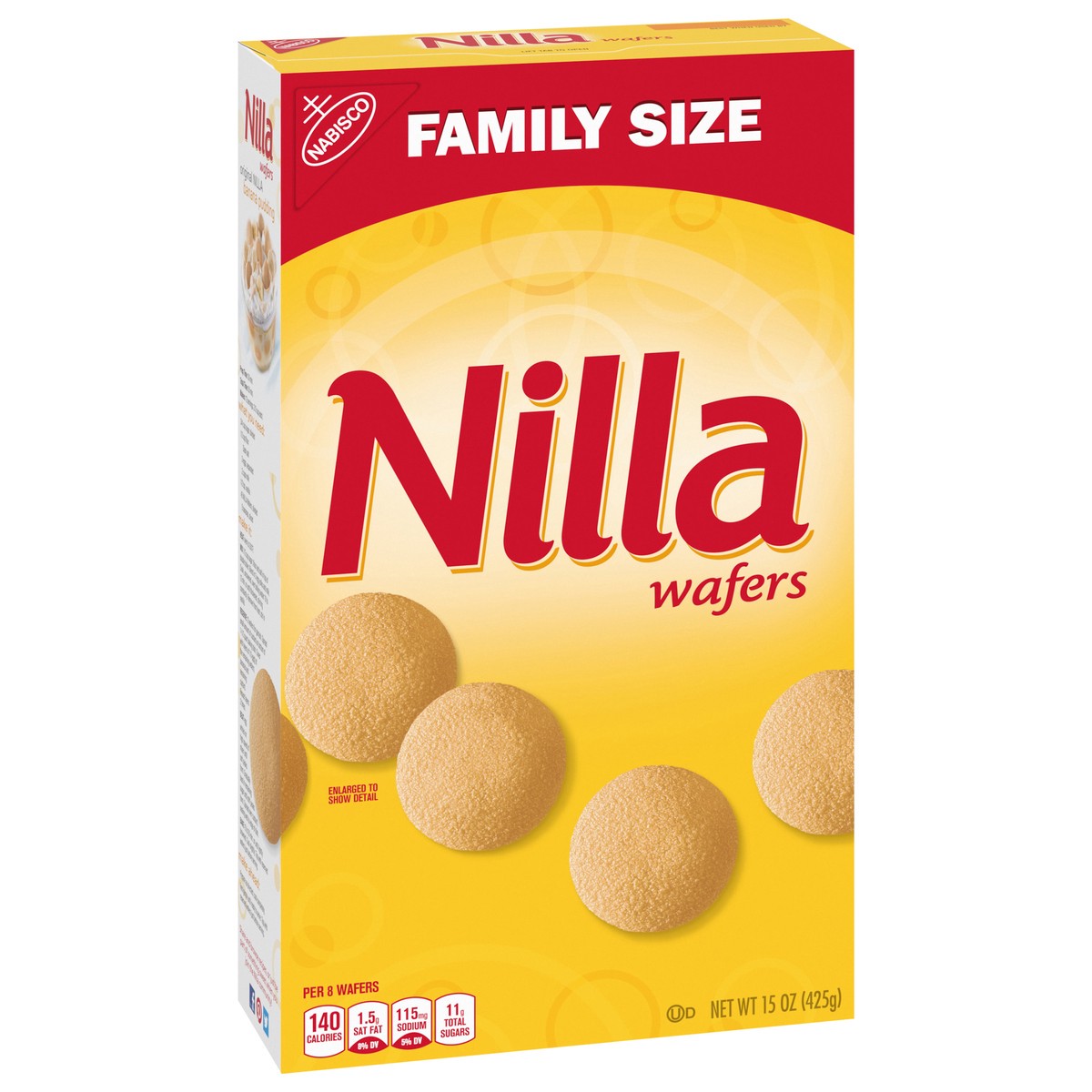 slide 7 of 13, Nilla Wafers Cookies, Vanilla Wafers, Family Size, 15 oz, 15 oz