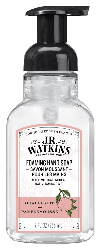 slide 1 of 1, J.R. Watkins Foaming Grapefruit Scent Hand Soap, 9 fl oz