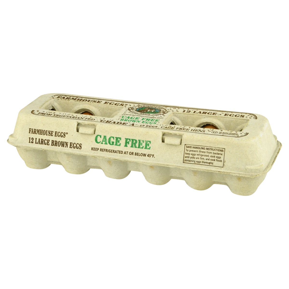 slide 2 of 13, Farmhouse Eggs Large Cage Free Brown Eggs 12 ea, 12 ct