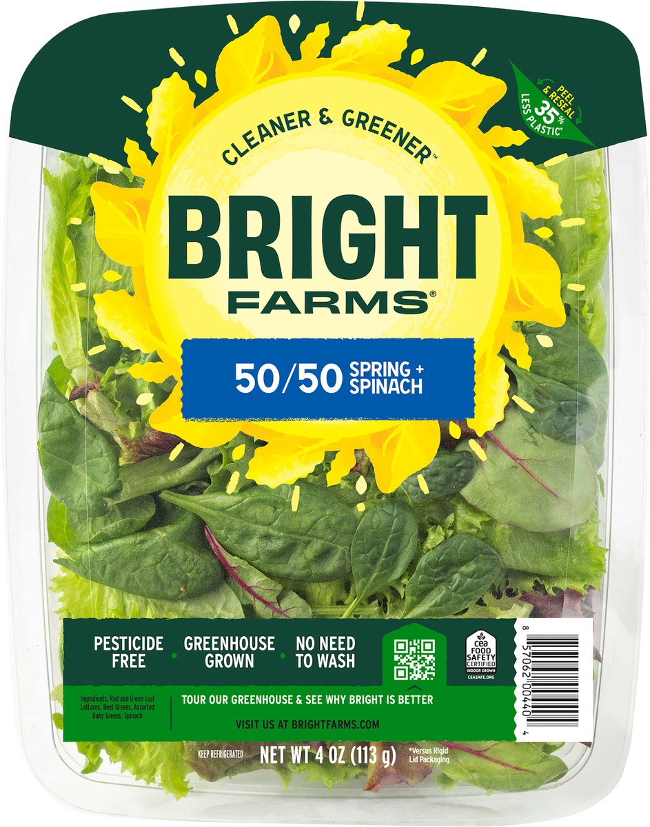 slide 4 of 4, Bright Farms Tenderly Sweet Local Spinach Blend, 4 oz
