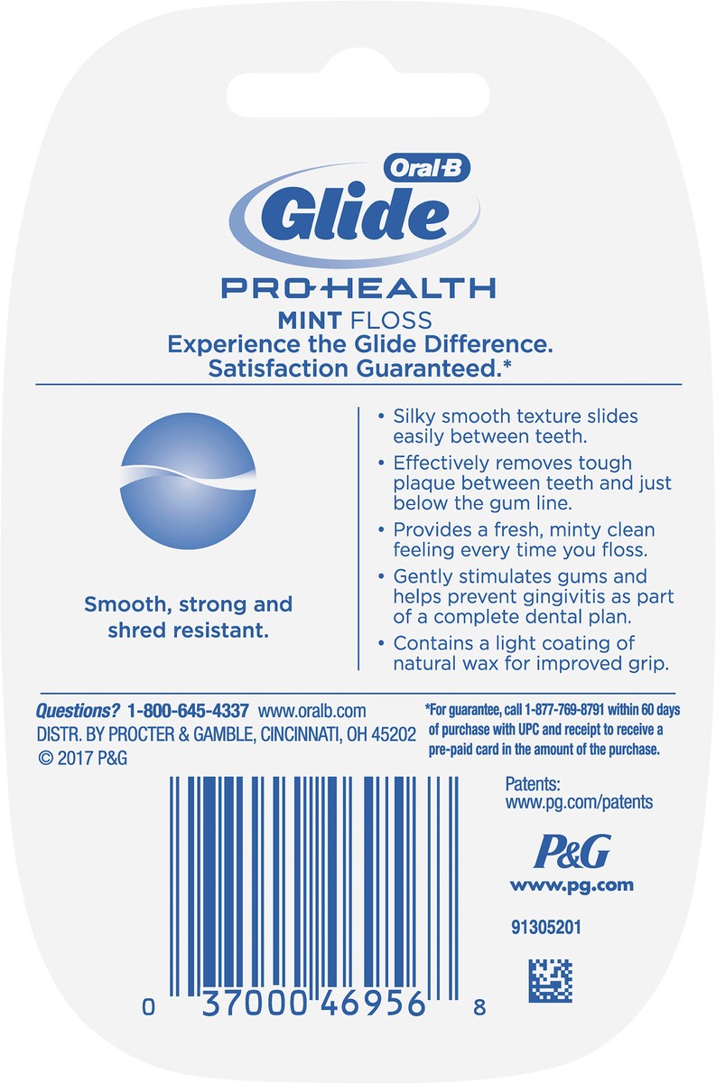 slide 2 of 3, Oral-B Glide Mint Shred Proof Floss, 54.7 yd