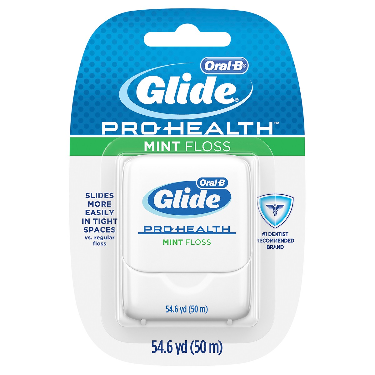 slide 1 of 3, Oral-B Glide Mint Shred Proof Floss, 54.7 yd