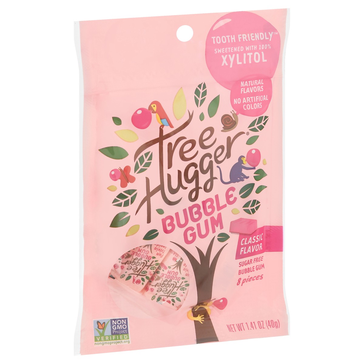 slide 7 of 12, Tree Hugger Classic Flavor Sugar Free Bubble Gum 8 Pieces, 8 ct