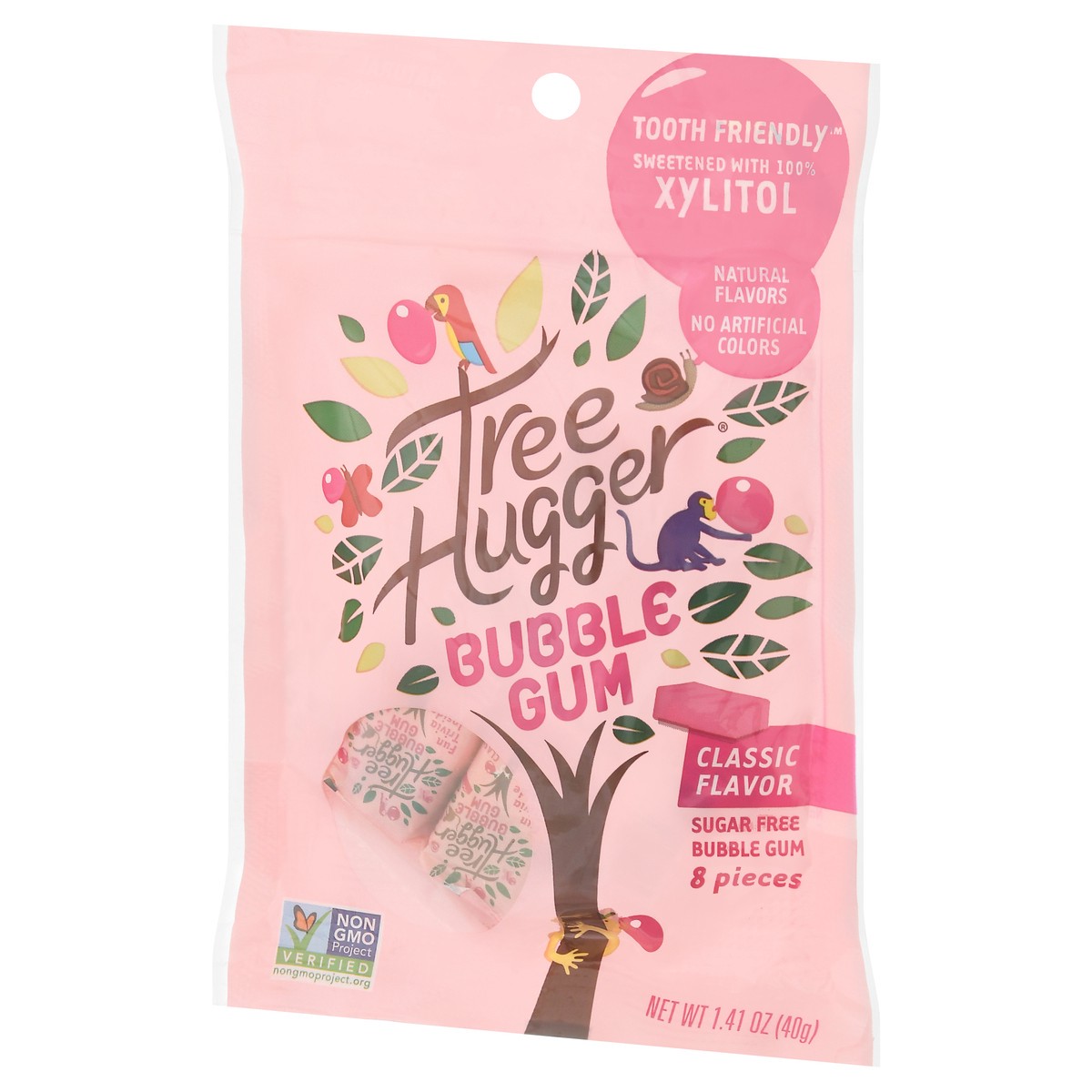 slide 8 of 12, Tree Hugger Classic Flavor Sugar Free Bubble Gum 8 Pieces, 8 ct