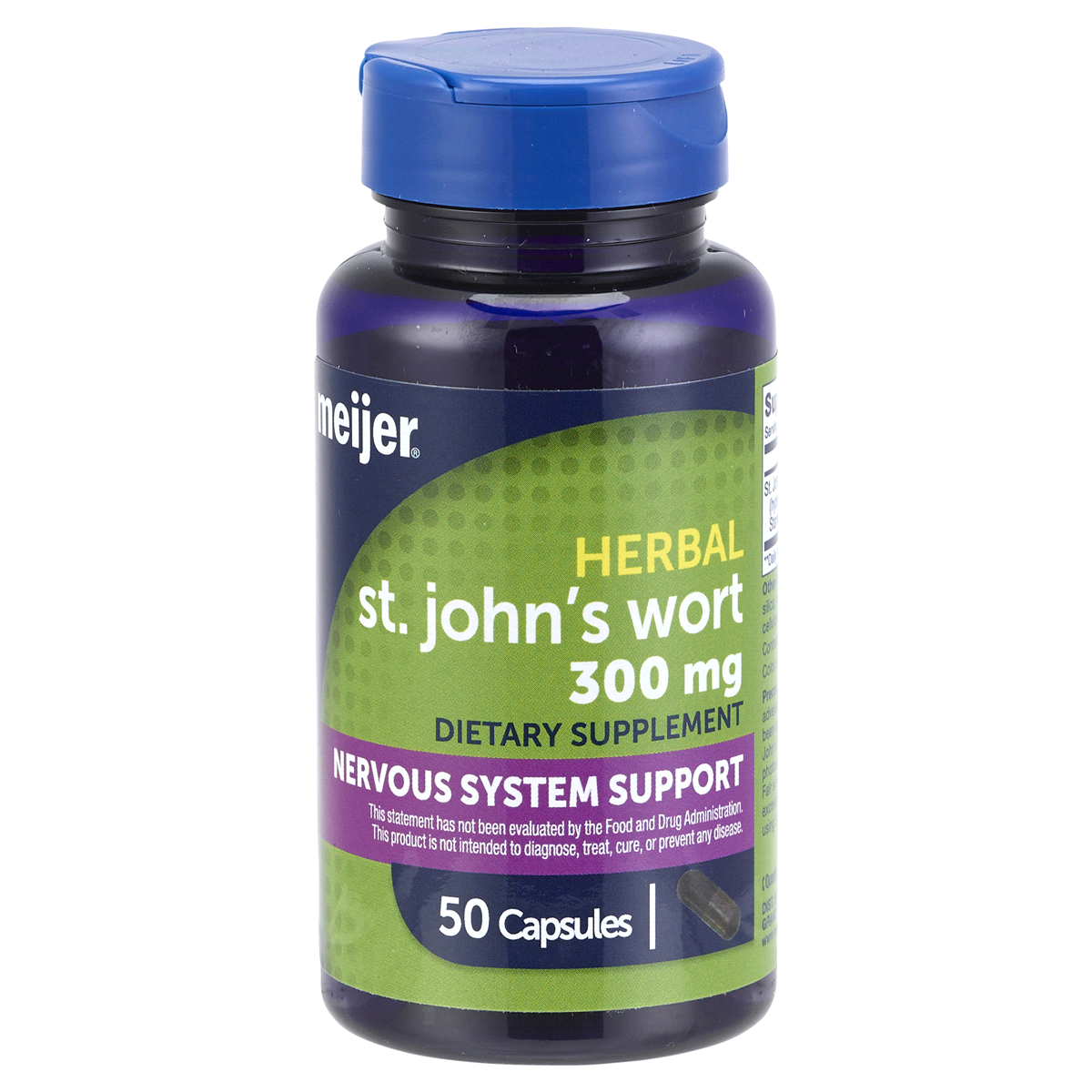 slide 1 of 9, Meijer Wellness Meijer Herb St Johns Wort, 300mg, 50 capsules