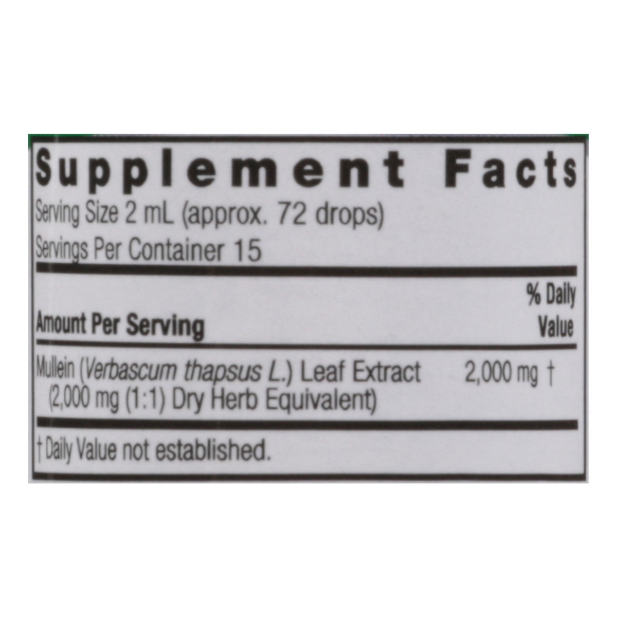 slide 9 of 12, Nature's Answer Fluid Extract Mullein Leaf 1 fl oz, 1 fl oz