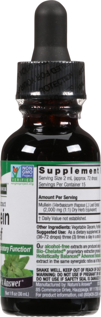 slide 11 of 12, Nature's Answer Fluid Extract Mullein Leaf 1 fl oz, 1 fl oz