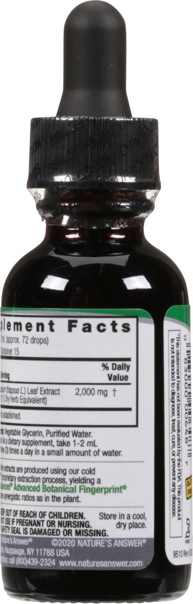 slide 12 of 12, Nature's Answer Fluid Extract Mullein Leaf 1 fl oz, 1 fl oz