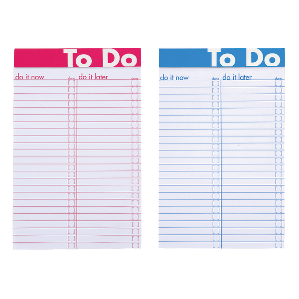 slide 1 of 3, Office Depot Brand Junior Legal To-Do Pad, 5'' X 8'', Specialty Ruled, 100 Pages (50 Sheets), Assorted Colors, 50 ct