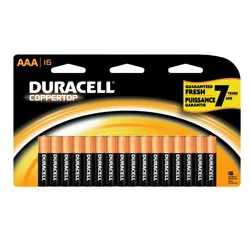 Duracell Coppertop Alkaline AAA Batteries - 16 Pack