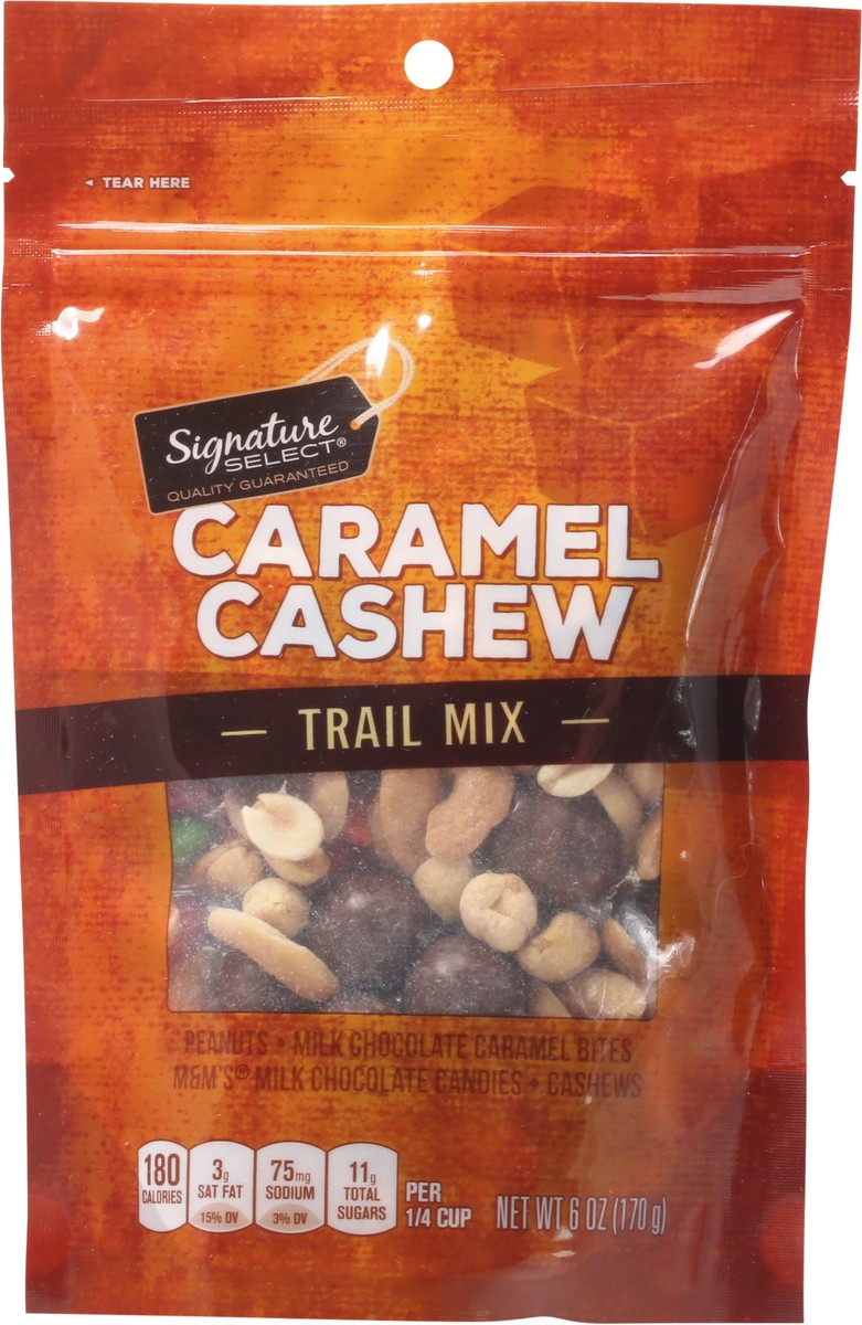 slide 12 of 13, Signature Select Caramel Cashew Trail Mix 6 oz, 6 oz